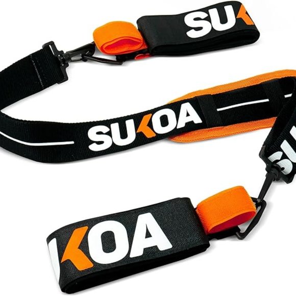 Ski & pole carrier straps – shoulder sling with cushioned holder - Picture 1 of 7